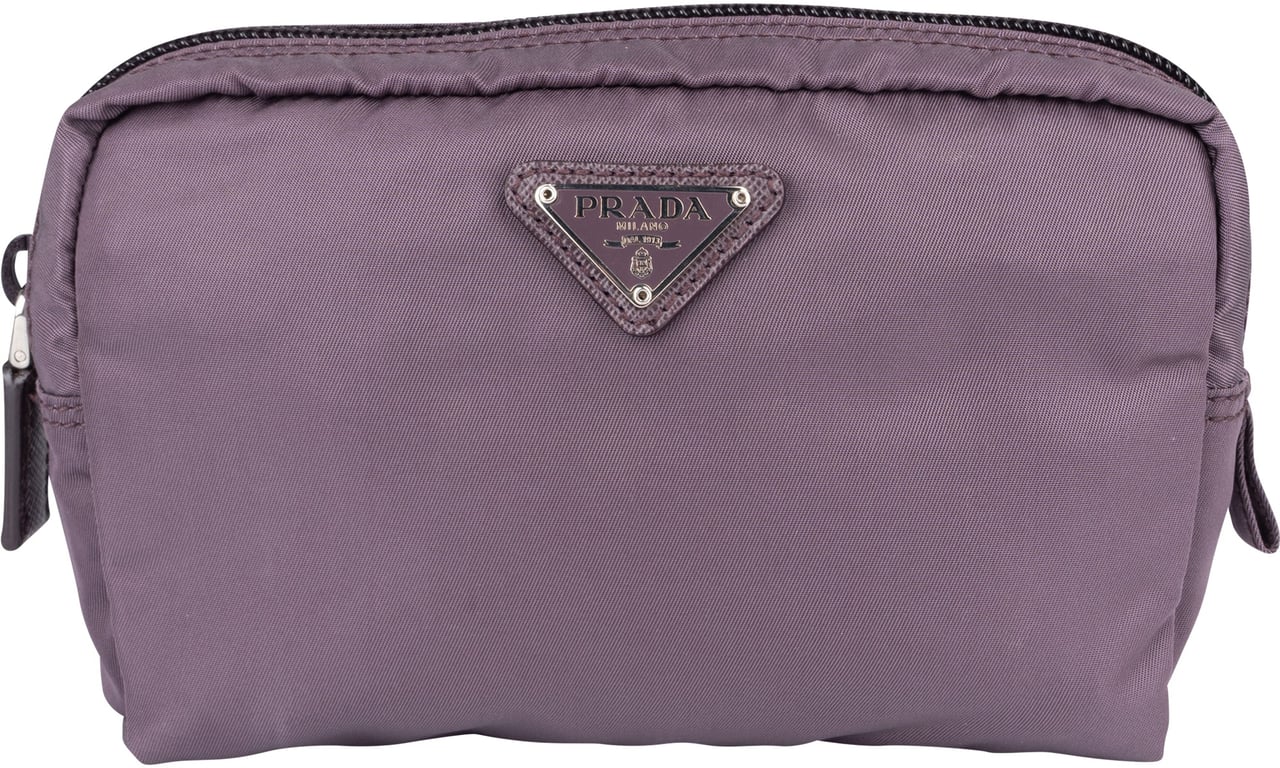 Prada Prada Purple Triangle Pouch Paars