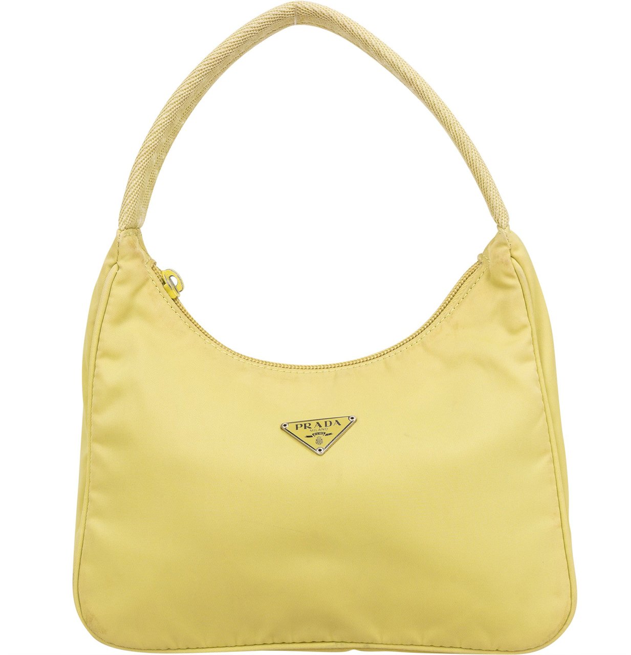 Prada Prada Green Nylon Triangle Vintage Re-Edition Handbag Groen