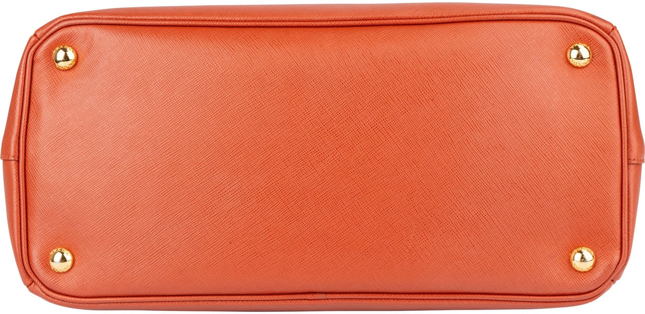 Prada Prada Orange Saffiano Leather Parabole Handbag Oranje