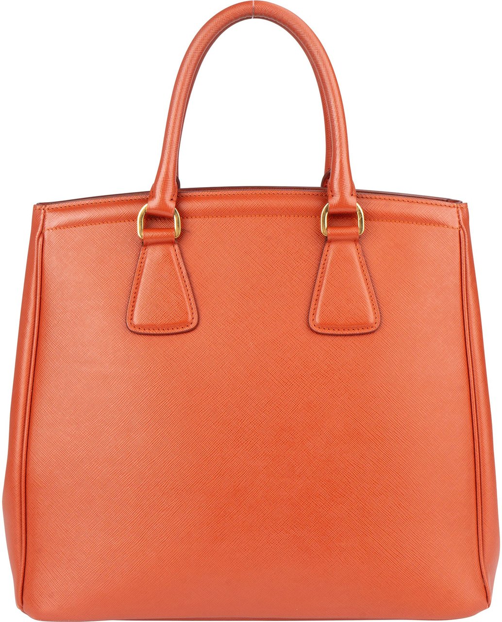 Prada Prada Orange Saffiano Leather Parabole Handbag Oranje