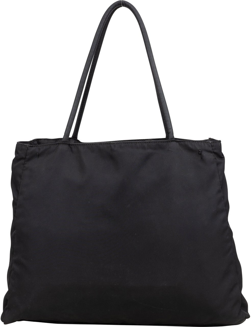 Prada Prada Black Nylon Triangle Handbag Zwart