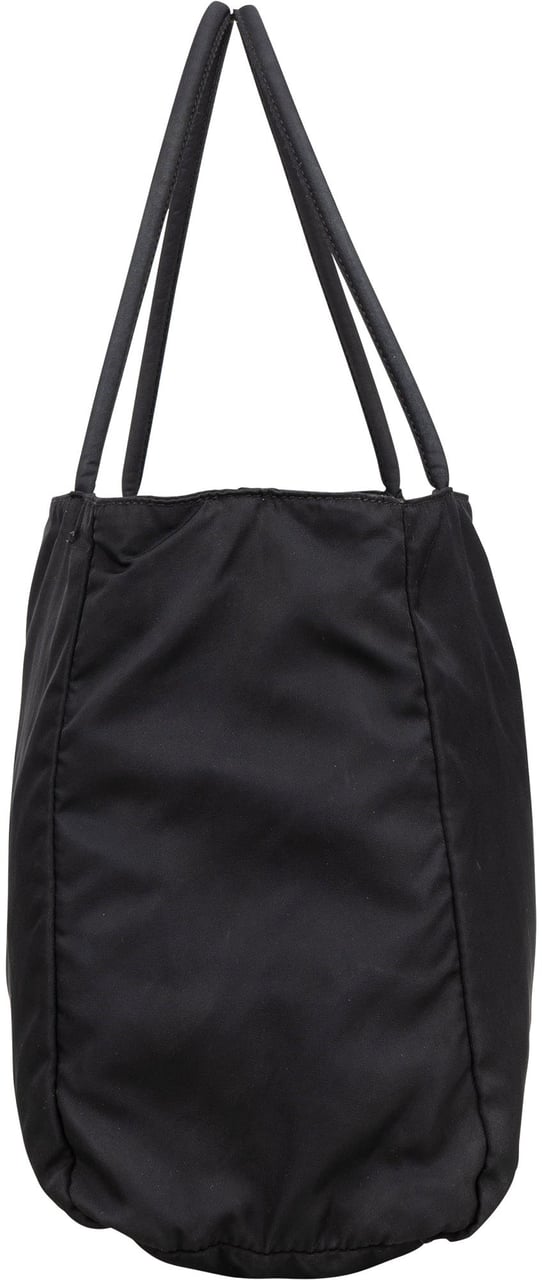 Prada Prada Black Nylon Triangle Handbag Zwart