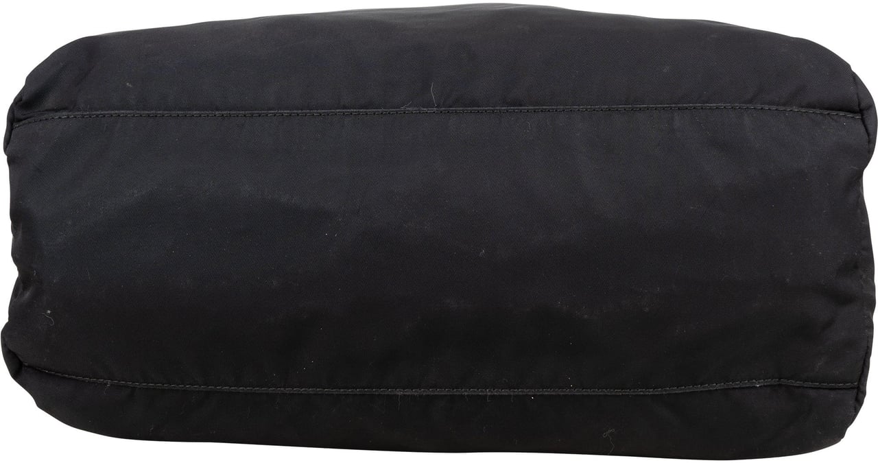 Prada Prada Black Nylon Triangle Handbag Zwart