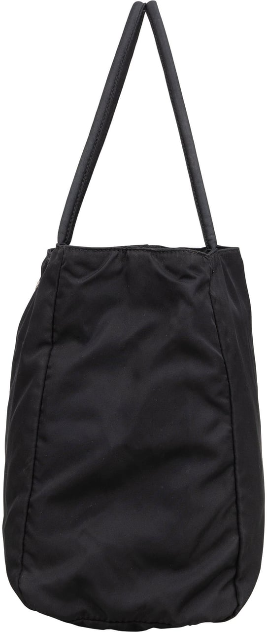 Prada Prada Black Nylon Triangle Handbag Zwart