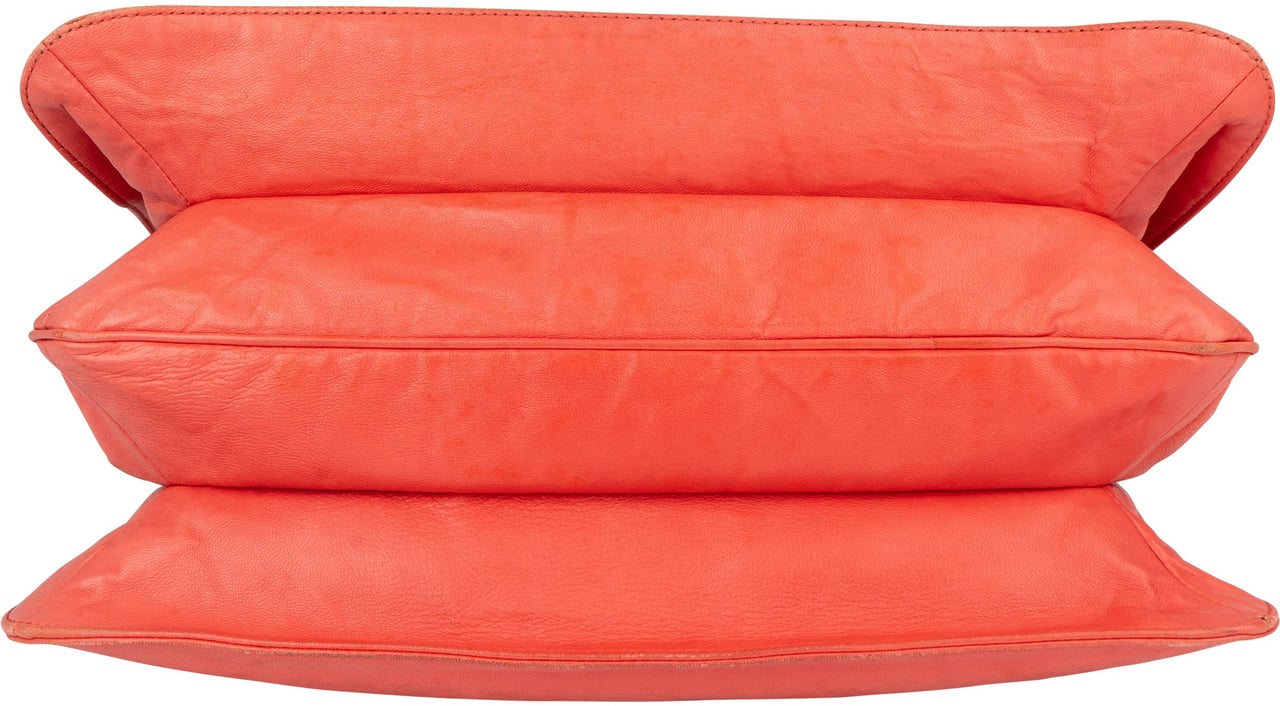 Prada Pink Leather City Handbag Rood