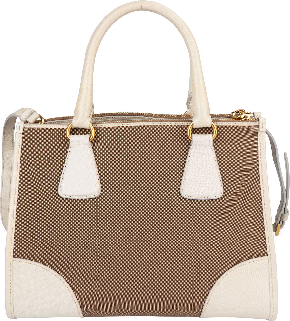 Prada Prada Jacquard Monogram Handbag Bruin