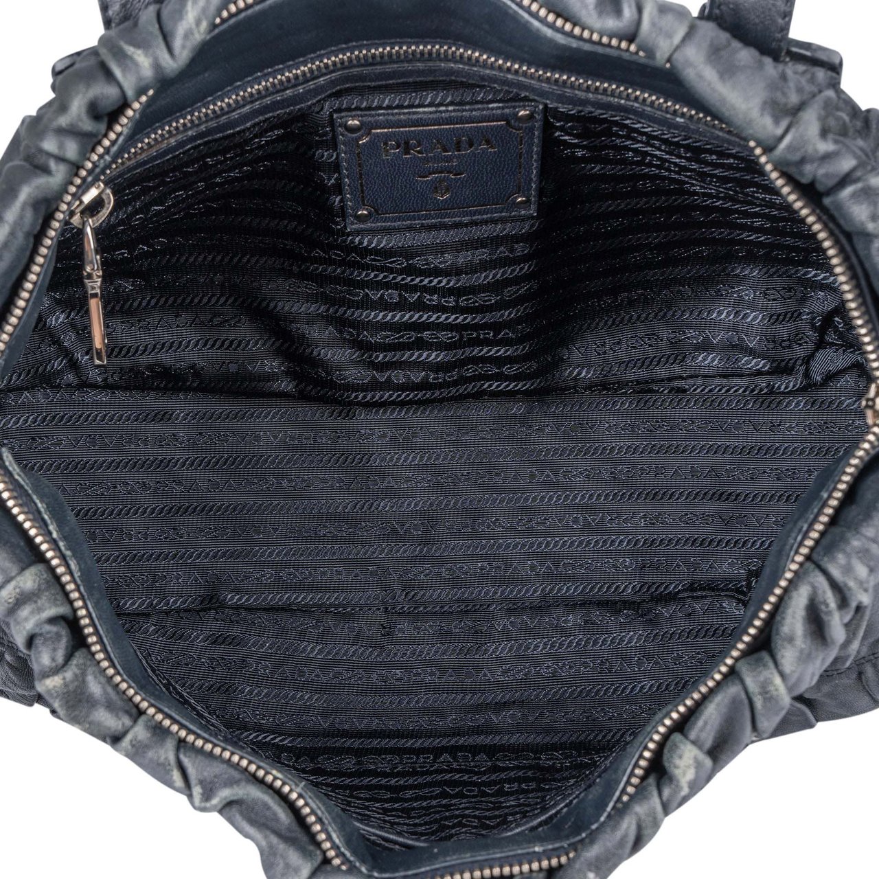 Prada Quilted Leather City Handbag Zwart