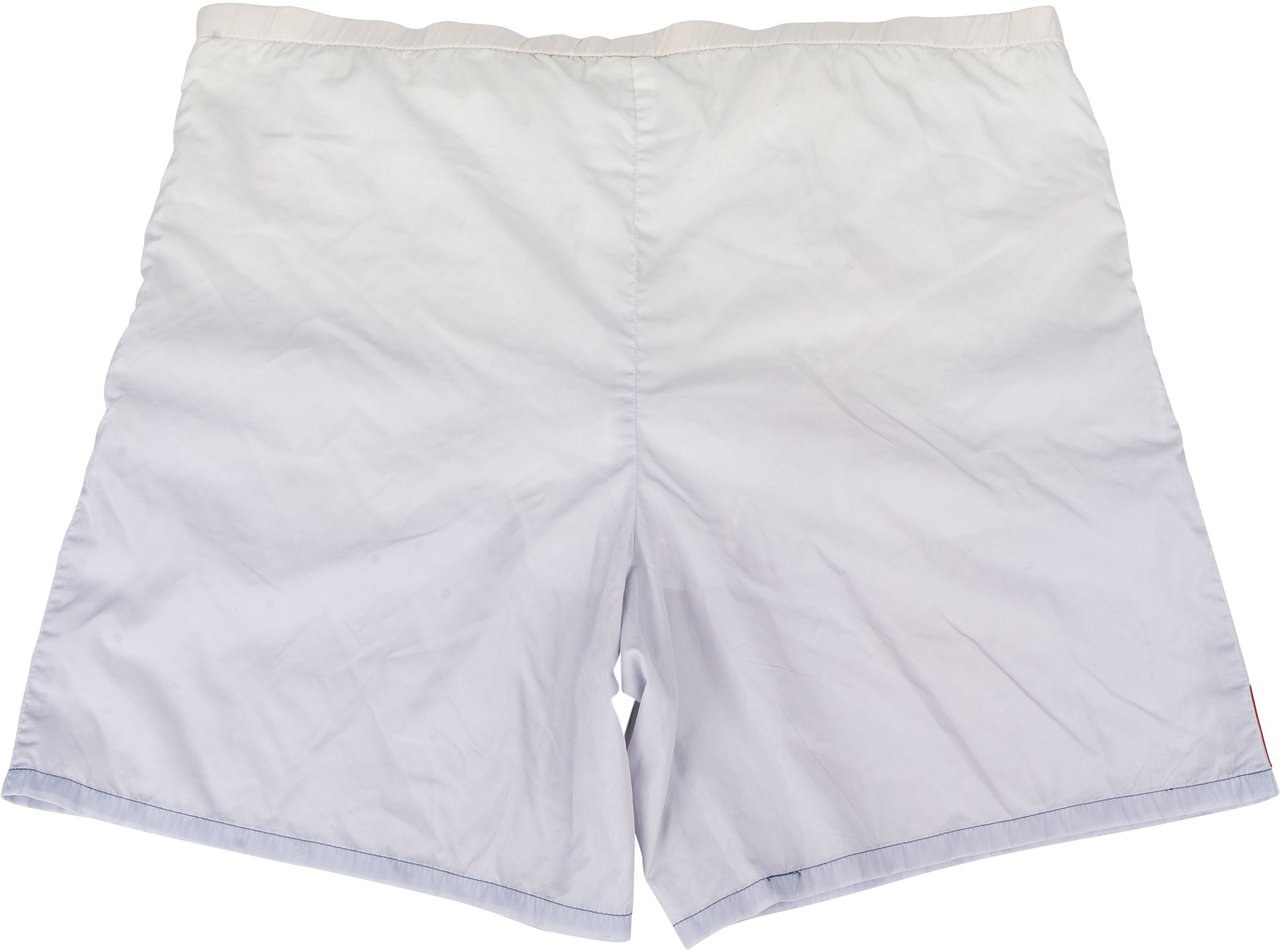 Prada Prada Vintage Sports Nylon Shorts (L) Blauw