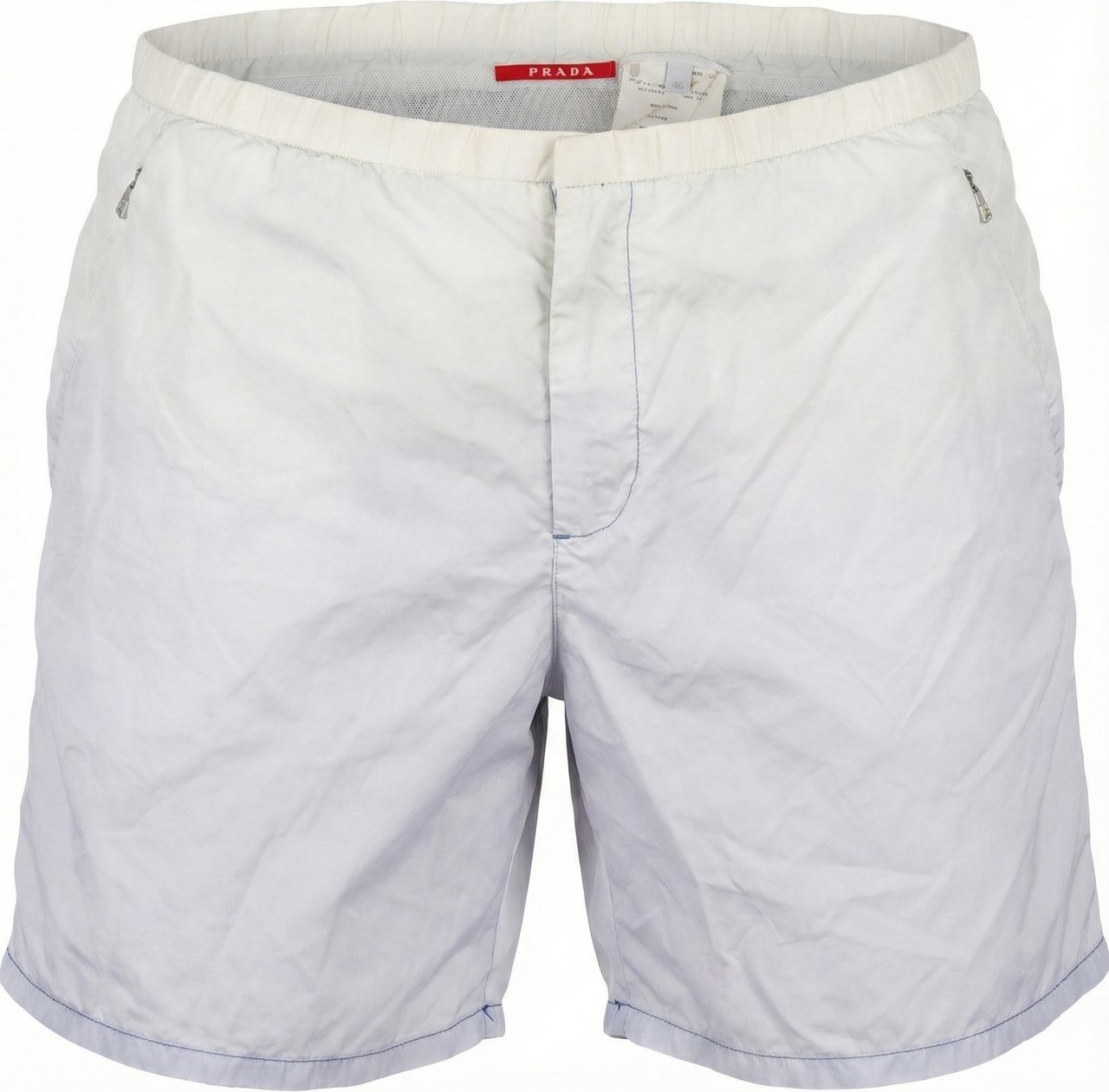 Prada Prada Vintage Sports Nylon Shorts (L) Blauw