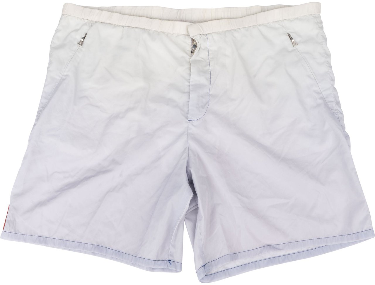 Prada Prada Vintage Sports Nylon Shorts (L) Blauw
