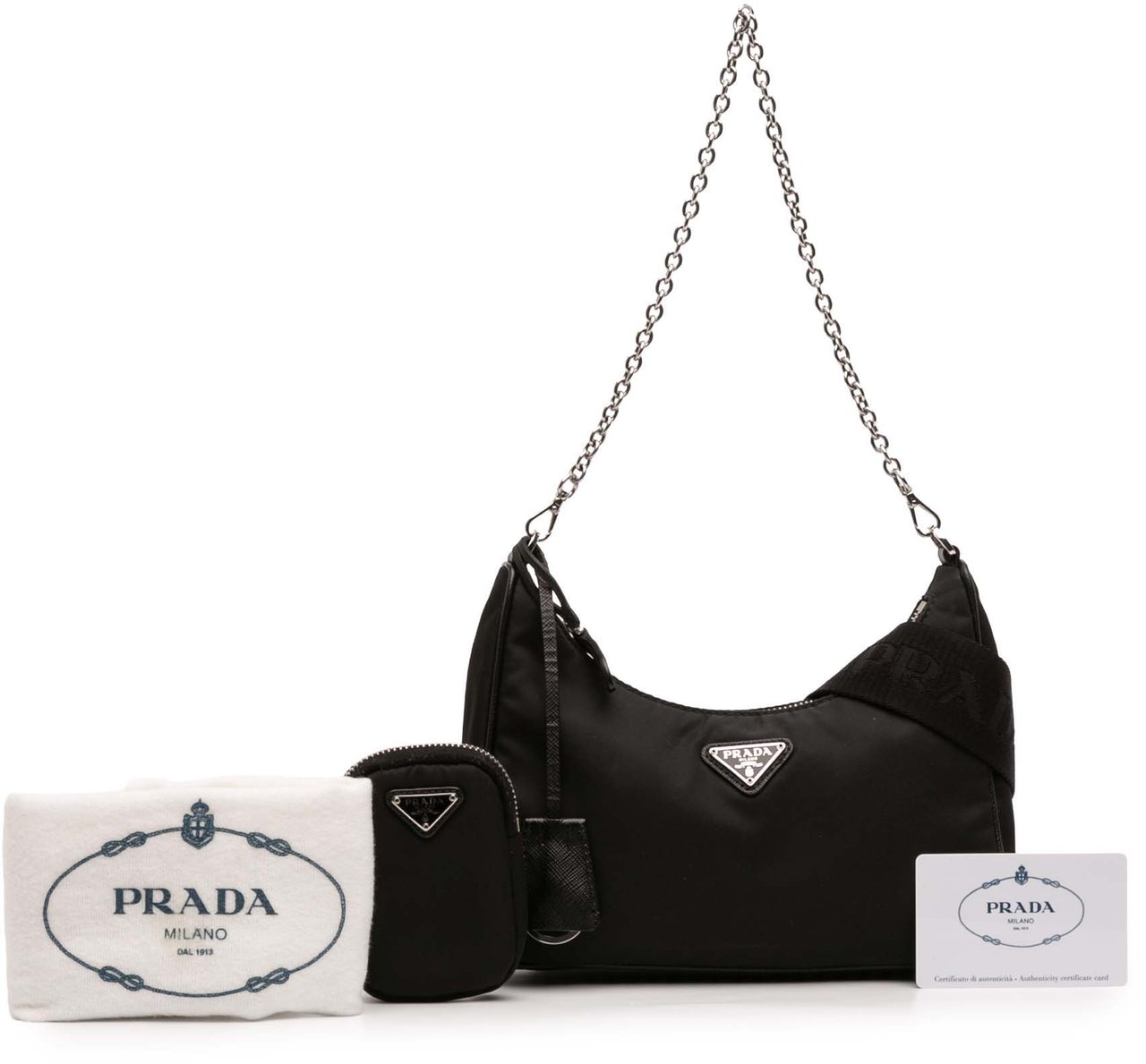 Prada Tessuto Re Edition 2005 Satchel Zwart