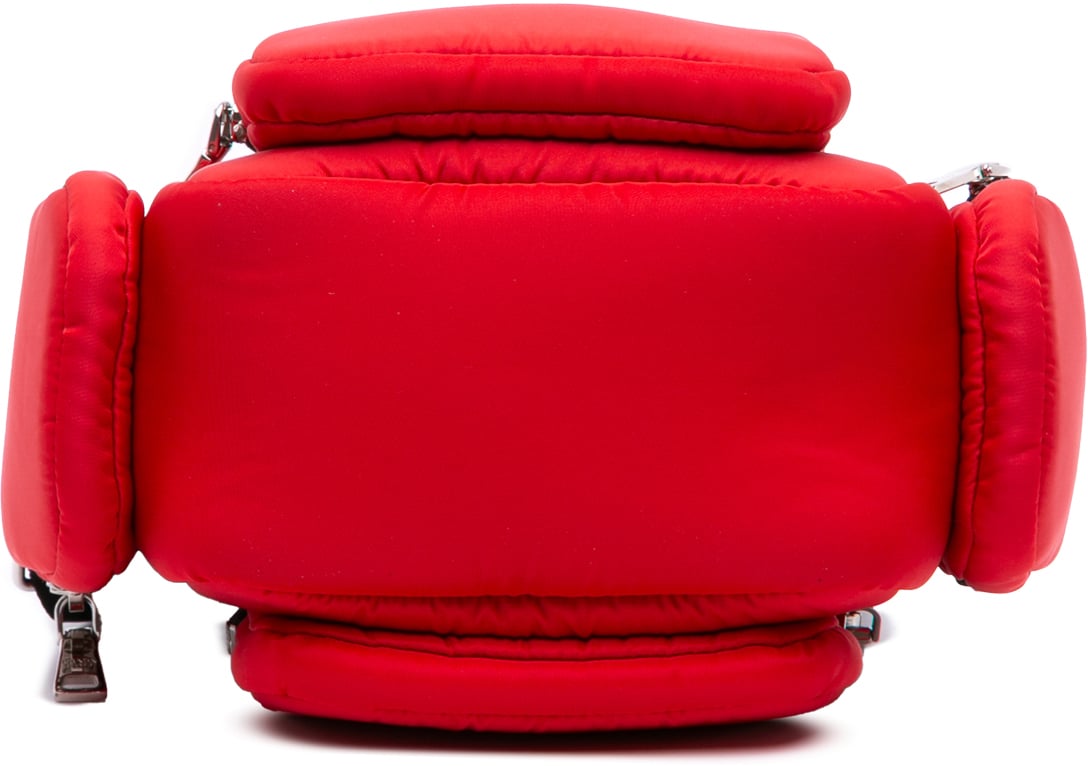 Prada Tessuto Pocket Top Handle Cargo Bag Rood