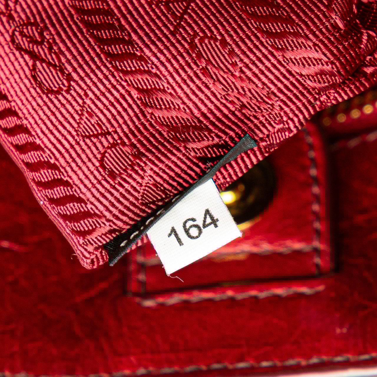 Prada Vitello Shine Satchel Rood