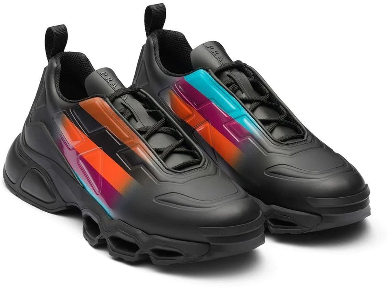 Prada Prada Collision Low-Top Sneakers Zwart