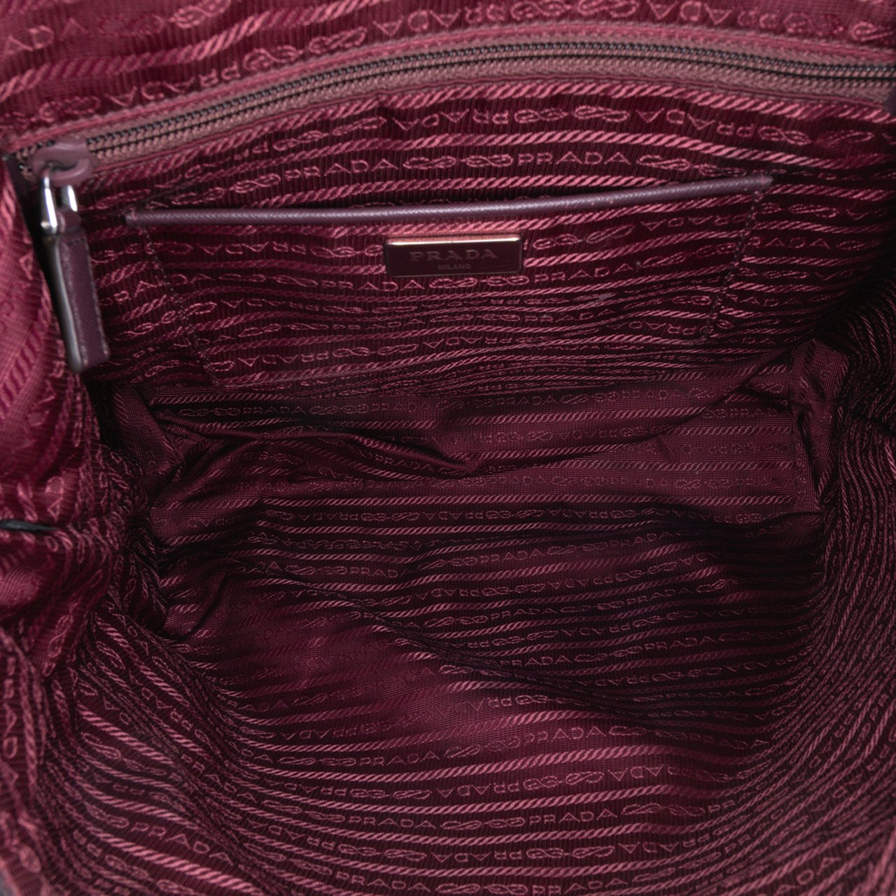 Prada Tessuto Zip Top Convertible Tote Rood