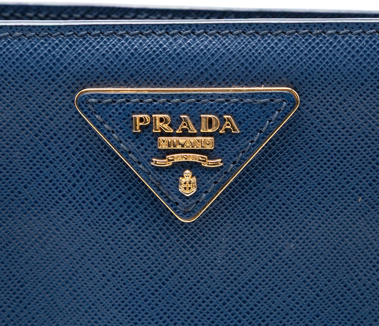 Prada Medium Saffiano Lux Galleria Tote Blauw