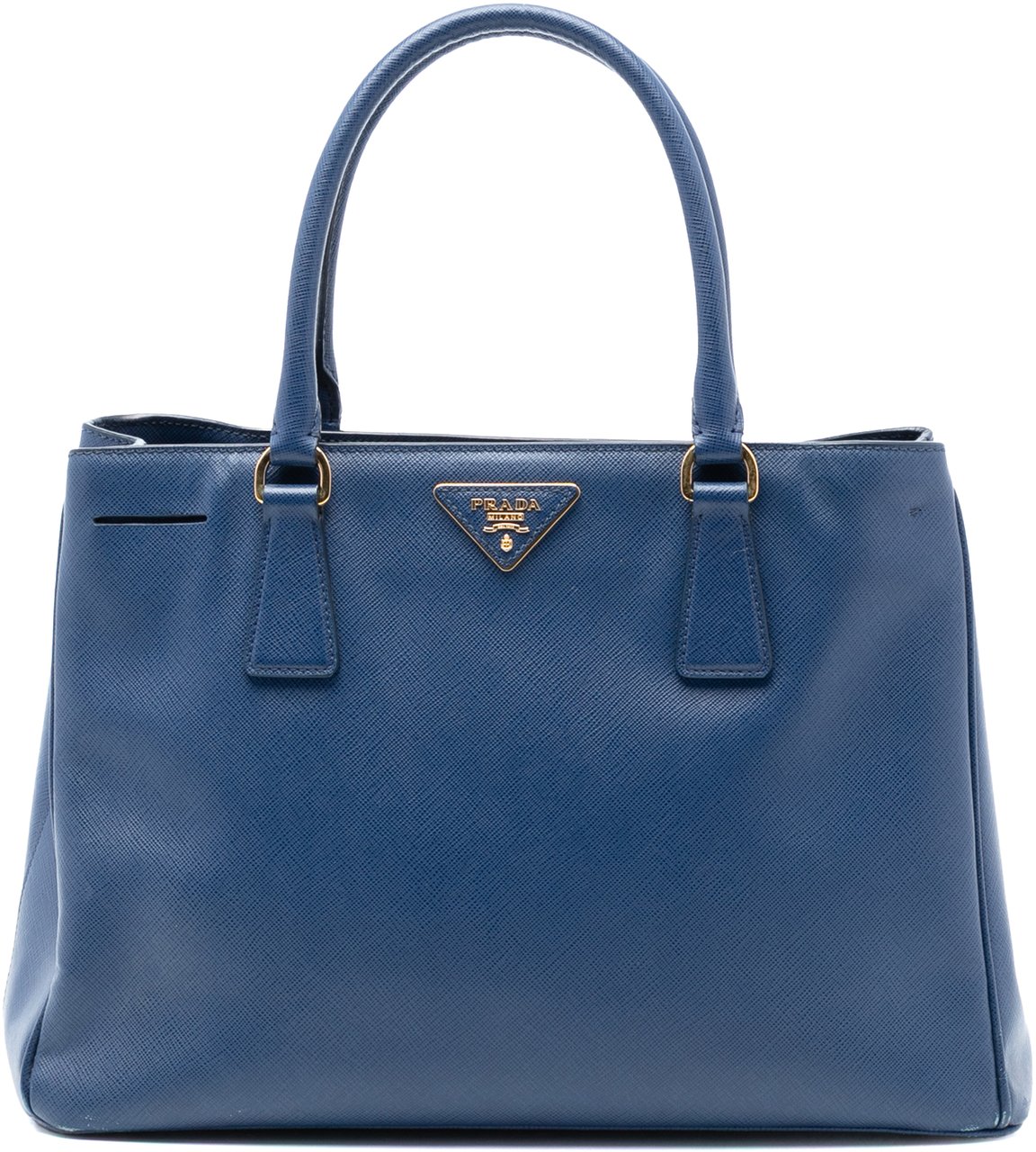 Prada Medium Saffiano Lux Galleria Tote Blauw