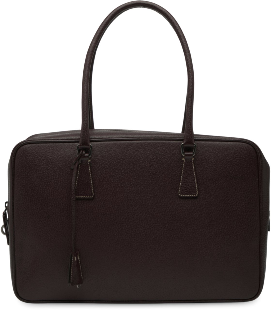Prada Cinghiale Bauletto Handbag Bruin