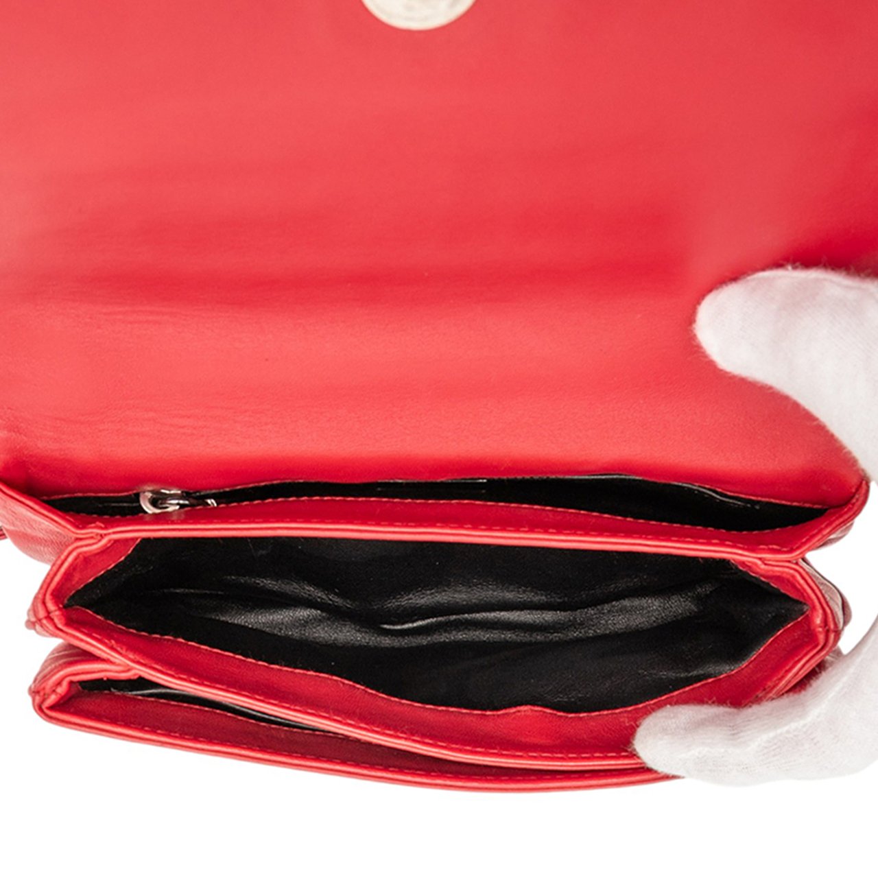 Prada Nappa Gaufre Shoulder Bag Rood