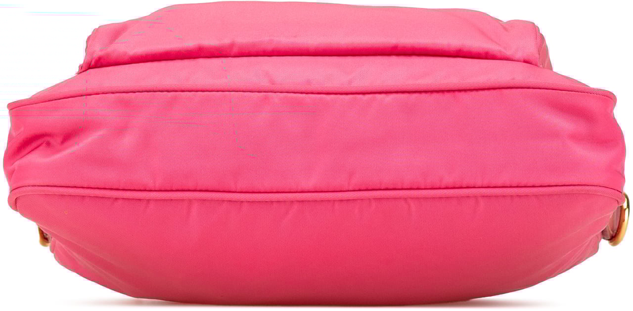 Prada Tessuto Zip Top Crossbody Roze