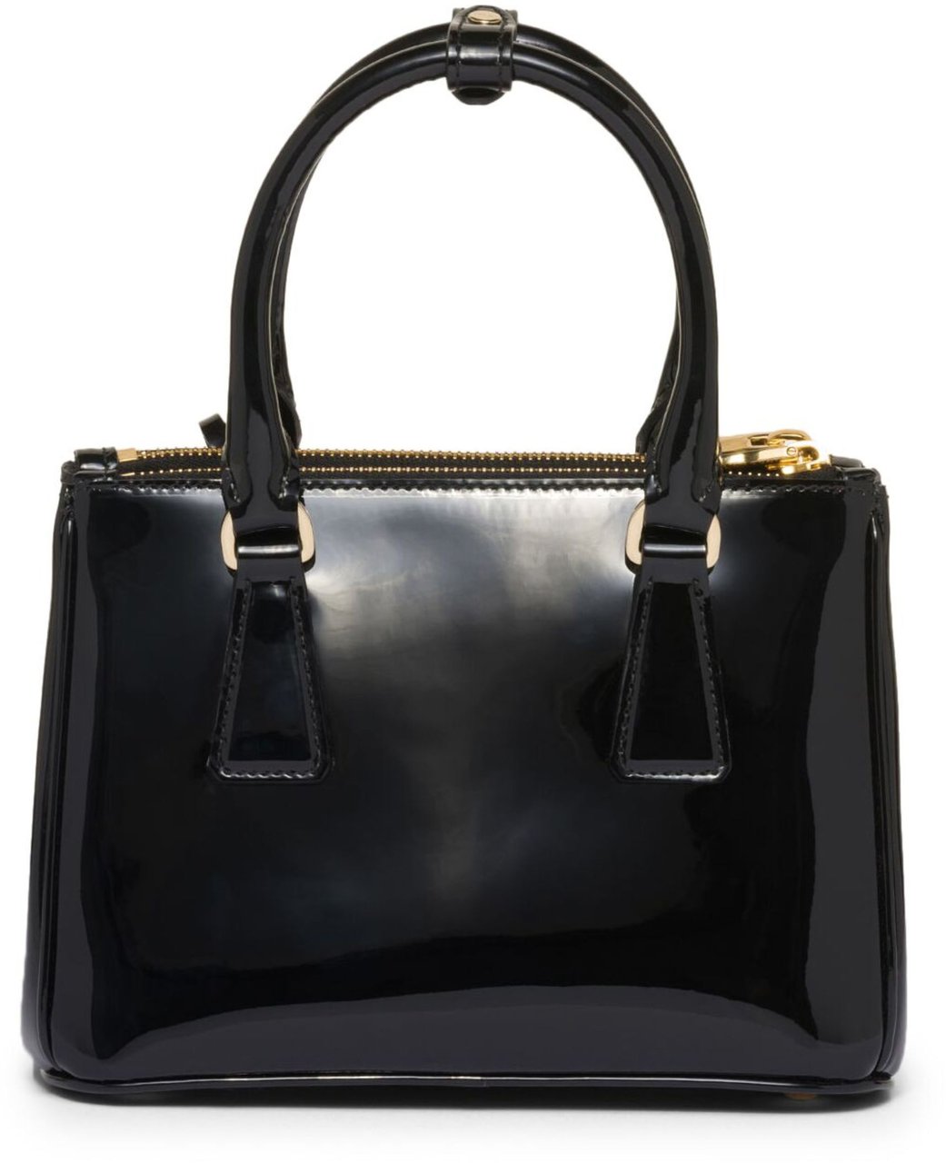 Prada Black Galleria Mini Patent Leather Bag Zwart