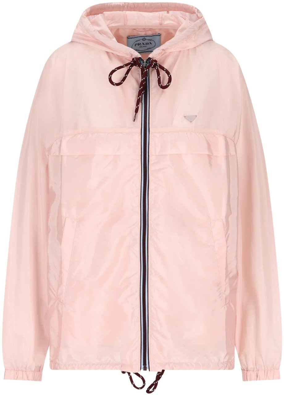 Prada Pale Pink Re-Nylon Piuma Jacket Neutraal