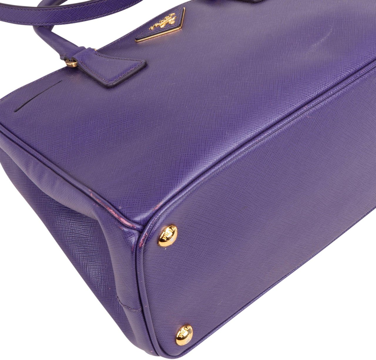 Prada Prada Saffiano Leather Galleria Handbag Paars