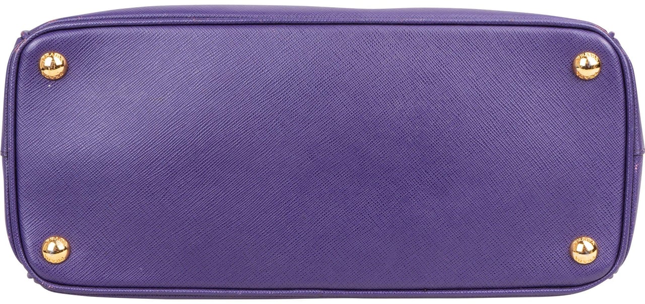 Prada Prada Saffiano Leather Galleria Handbag Paars