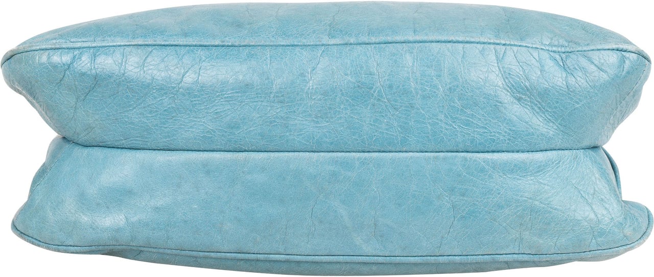 Prada Prada Leather Vitello City Shoulder Bag Blauw