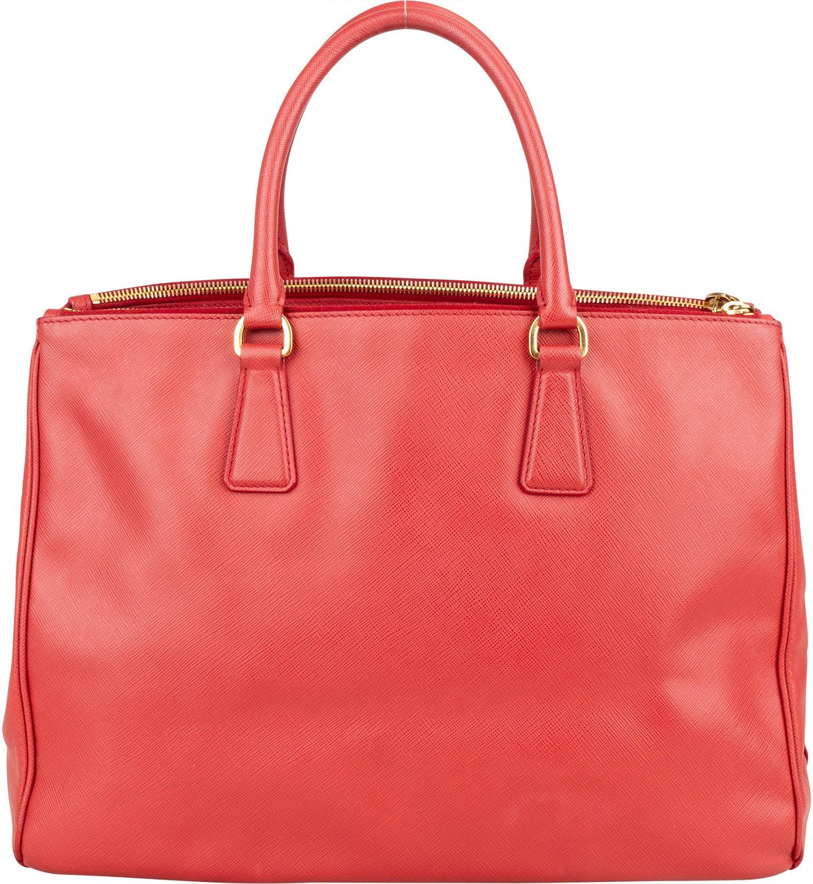 Prada Red Saffiano Leather Galleria Handbag Rood