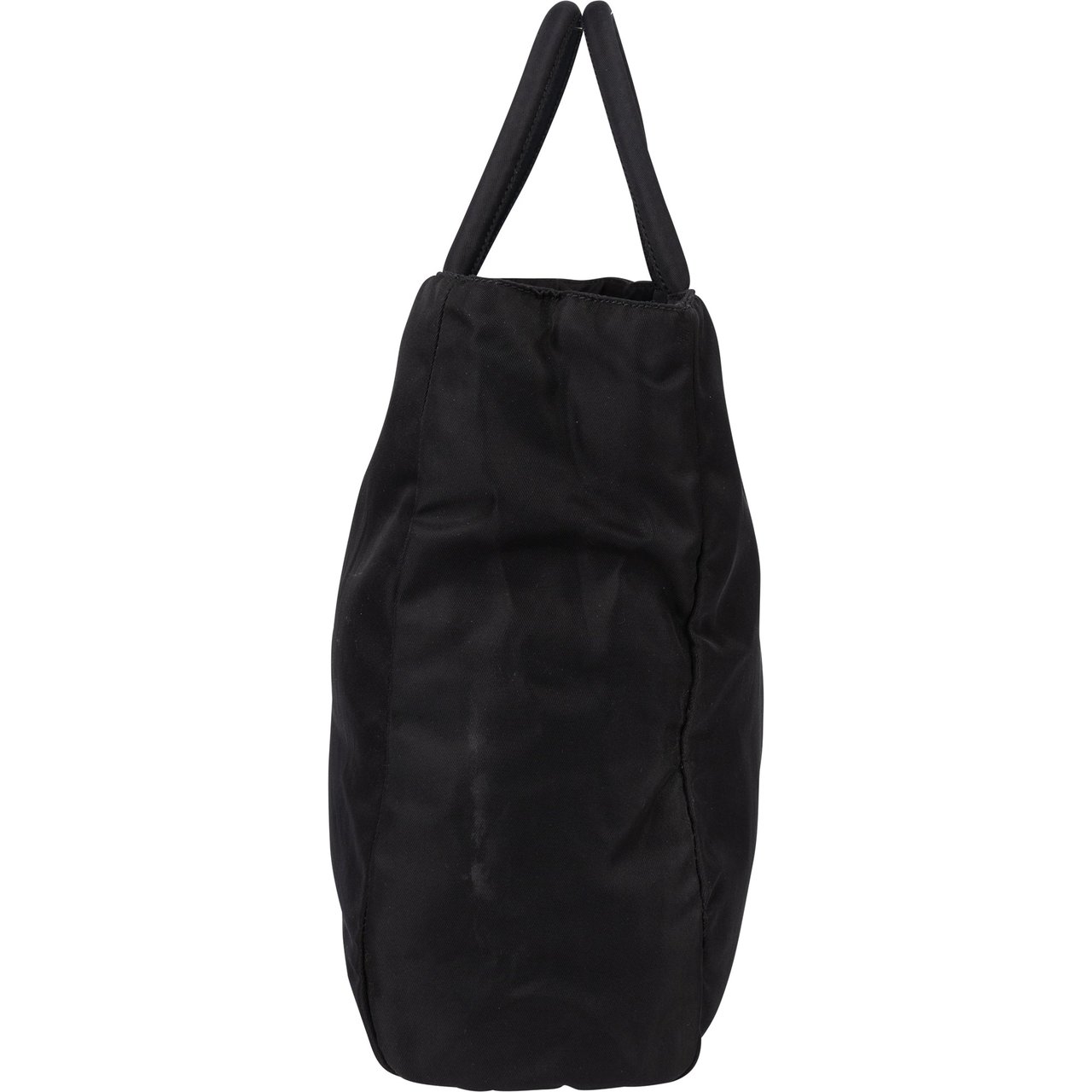 Prada Prada Black Nylon Triangle Handbag Zwart