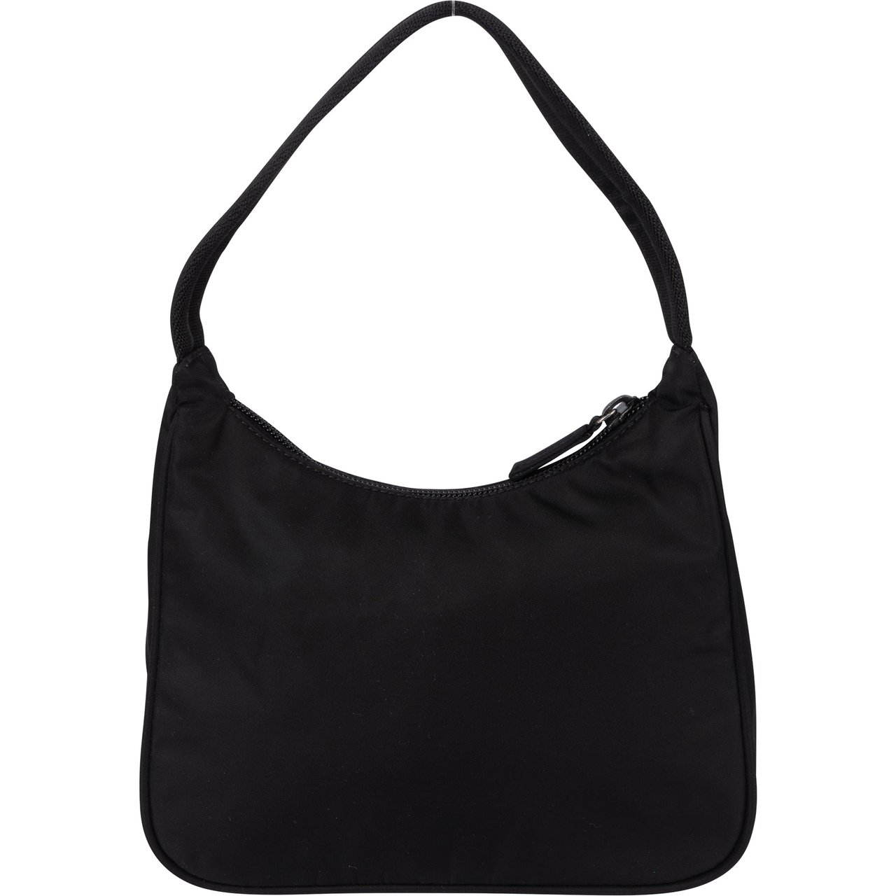 Prada Prada Black Nylon Triangle Vintage Re-Edition Handbag Zwart