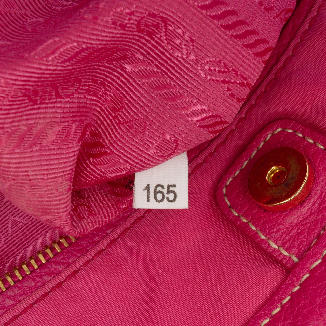 Prada Tessuto Canapa Logo Tote Roze