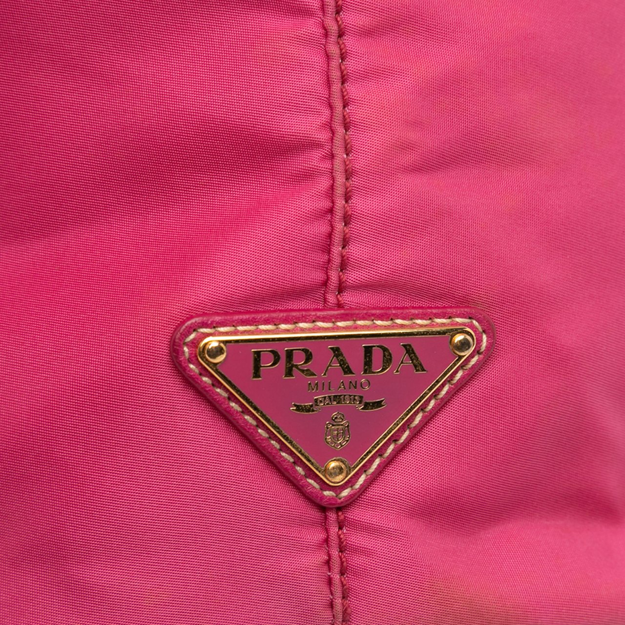 Prada Tessuto Canapa Logo Tote Roze