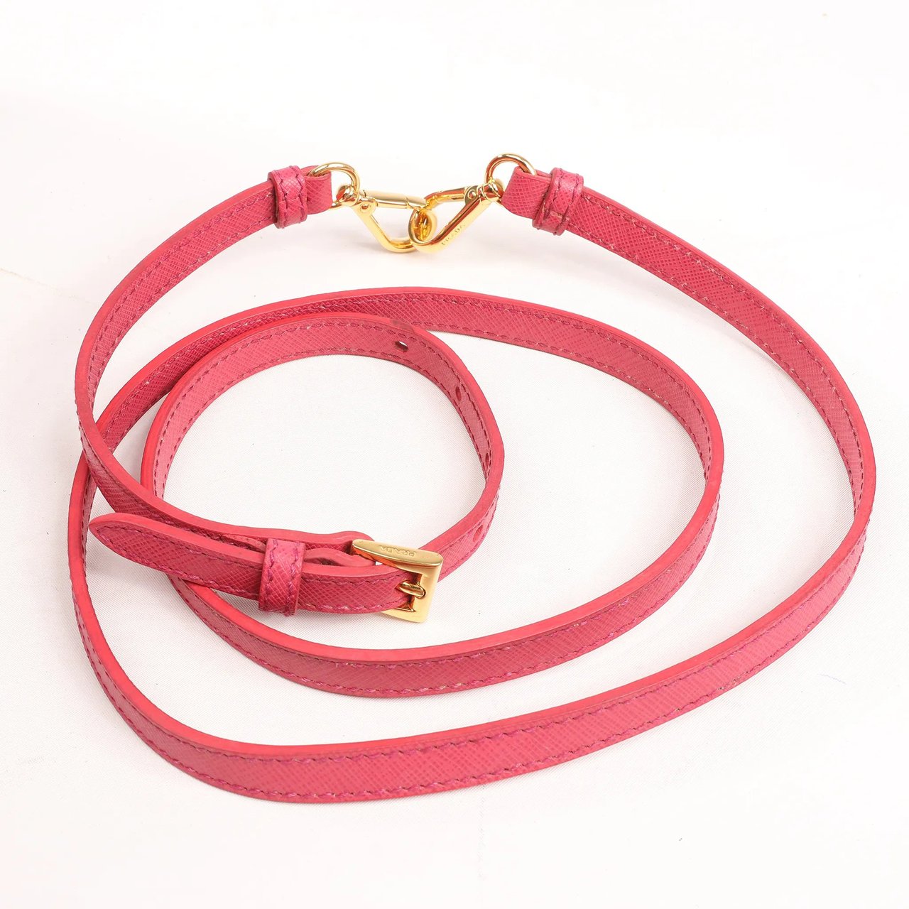 Prada Prada Promenade Saffiano Lux Leather 2Way Handbag in Pink BL0837 Roze