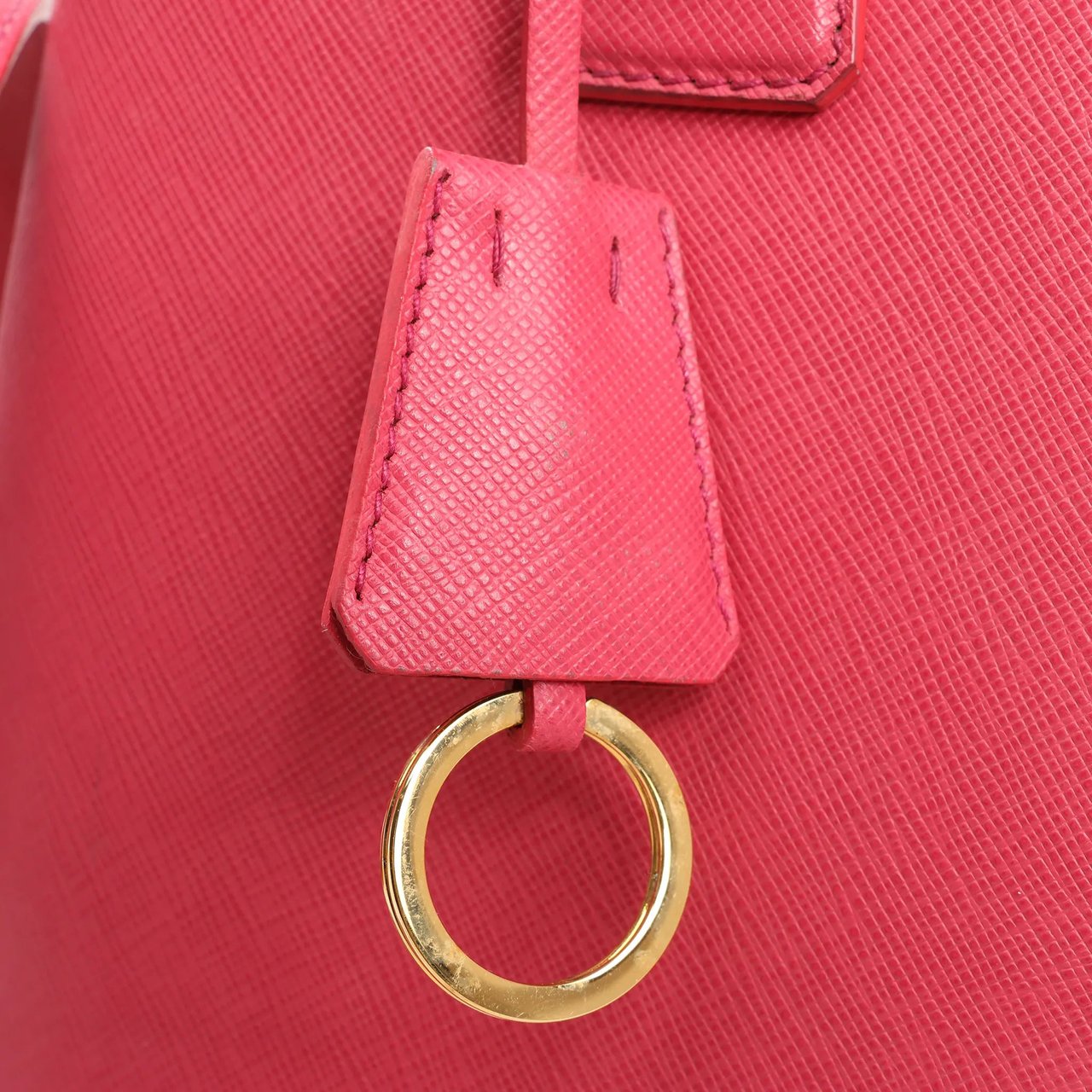 Prada Prada Promenade Saffiano Lux Leather 2Way Handbag in Pink BL0837 Roze