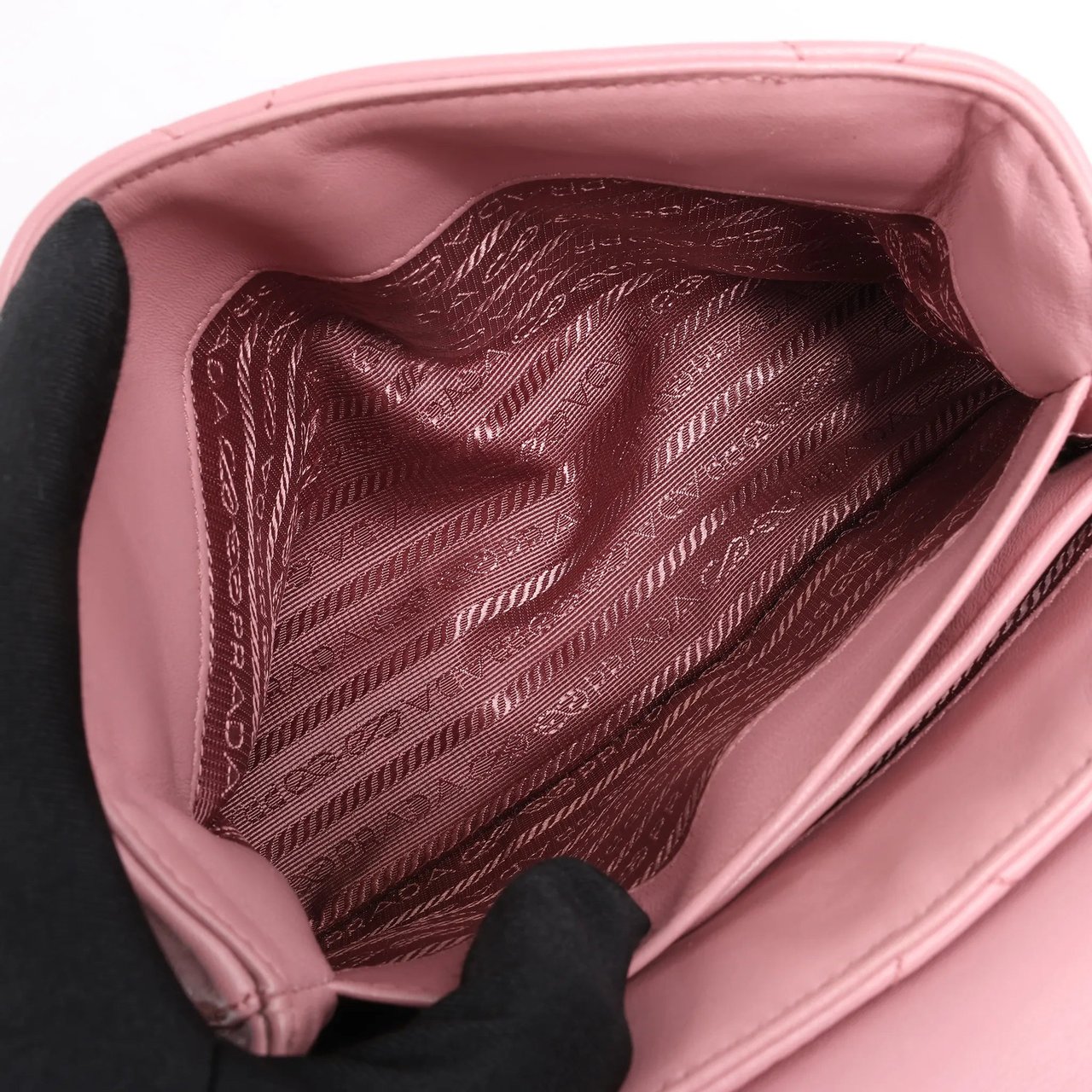 Prada Prada Spectrum Small Leather Chain Shoulder Bag in Pink Roze