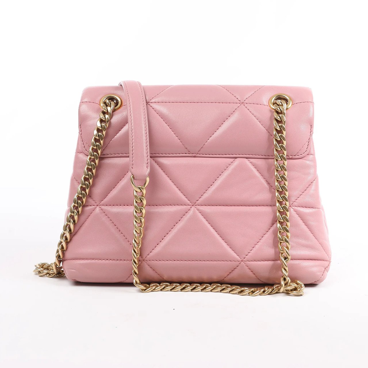 Prada Prada Spectrum Small Leather Chain Shoulder Bag in Pink Roze