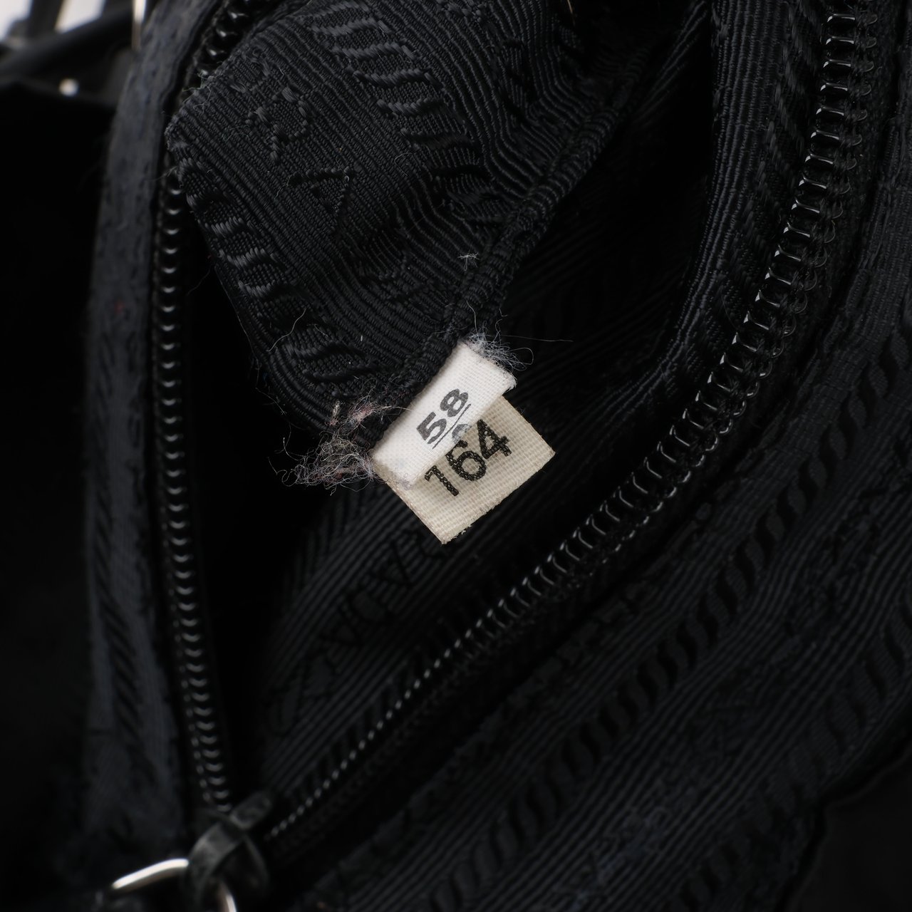 Prada Prada Tessuto Fabric x Leather Backpack in Black Zwart