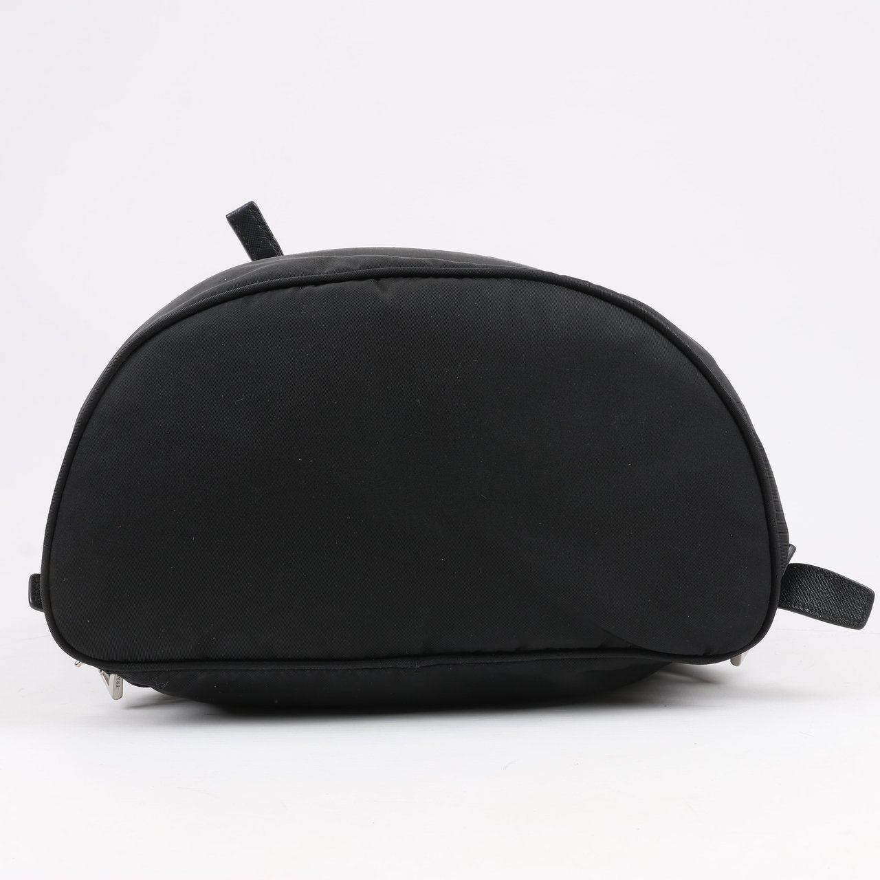 Prada Prada Tessuto Fabric x Leather Backpack in Black Zwart