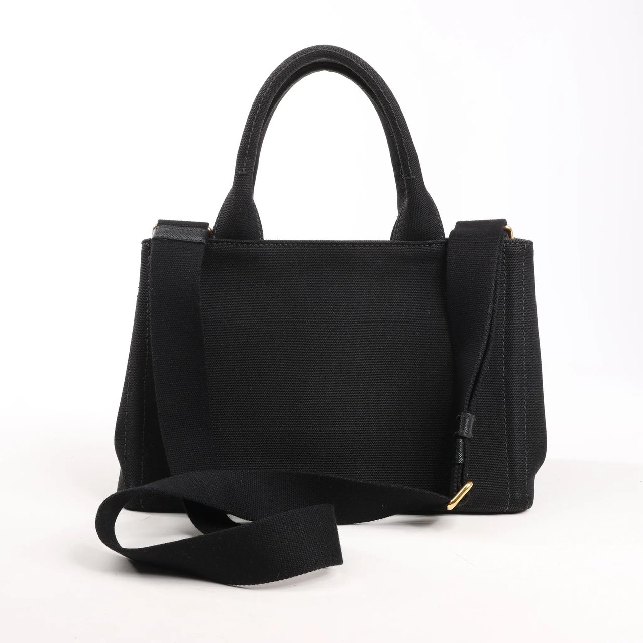 Prada Prada Canapa Hawaii 2Way Handbag in Black x Orange Divers