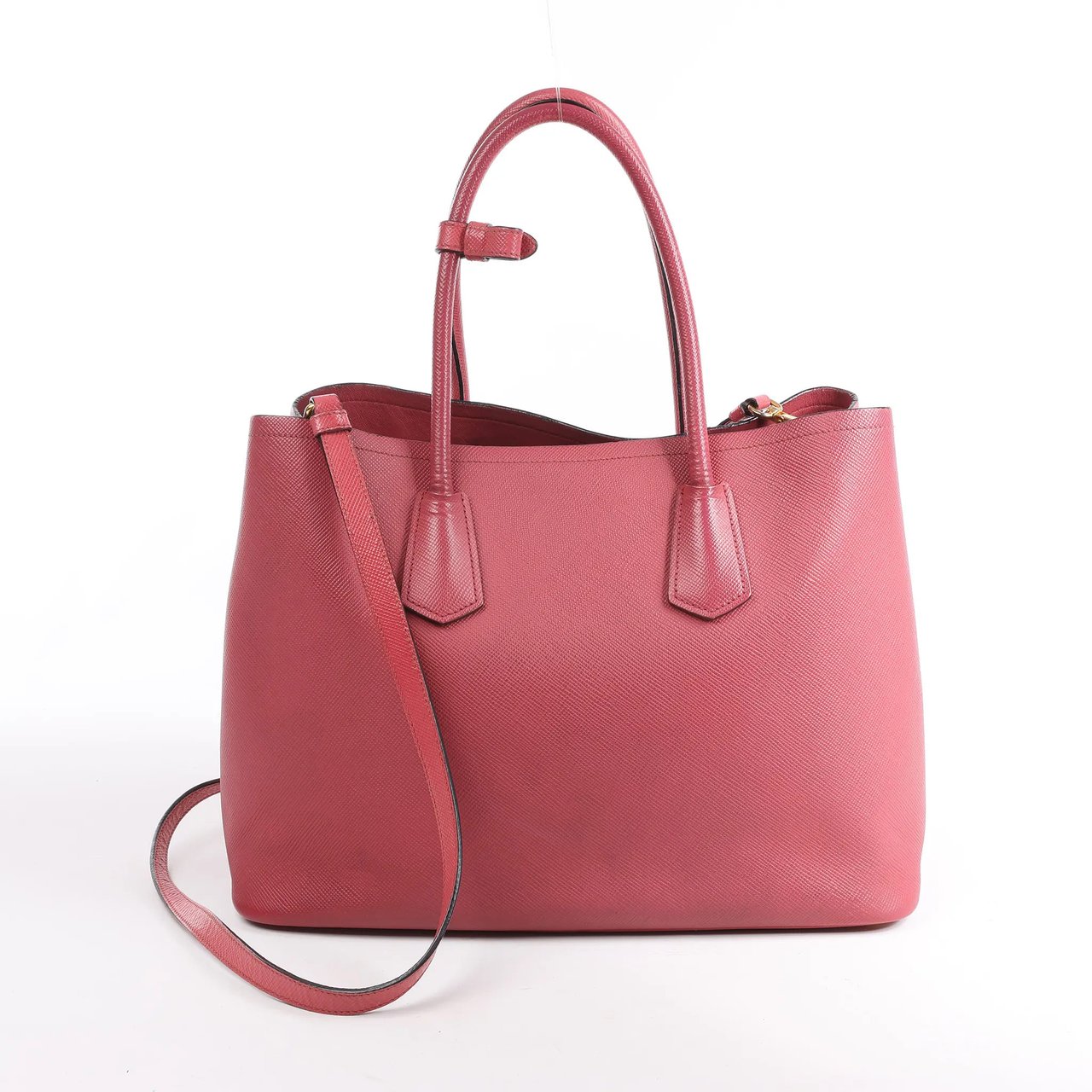Prada Prada Cuir Saffiano Lux Leather 2Way Handbag in Pink Roze
