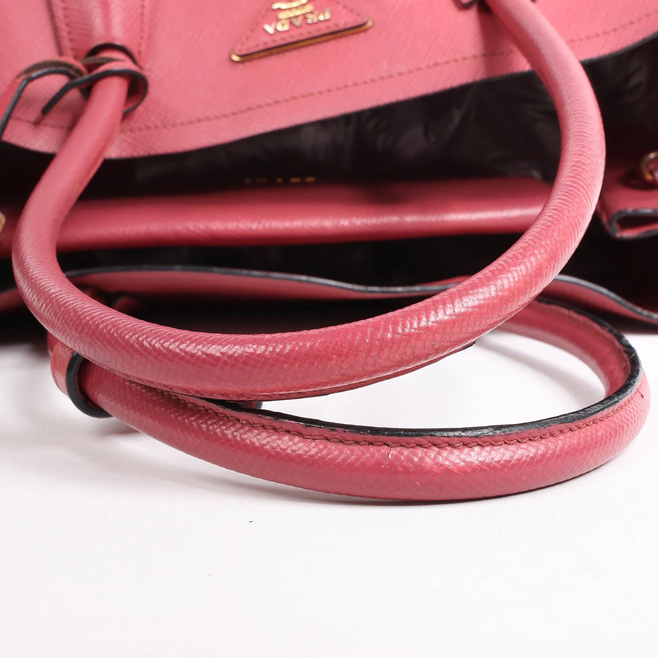 Prada Prada Cuir Saffiano Lux Leather 2Way Handbag in Pink Roze