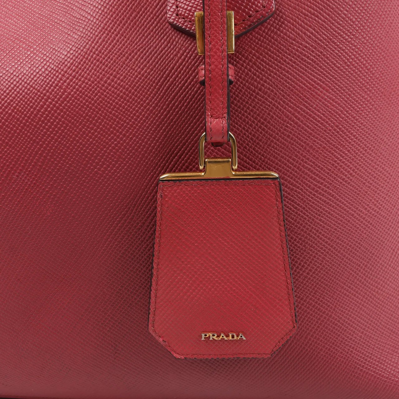 Prada Prada Cuir Saffiano Lux Leather 2Way Handbag in Pink Roze