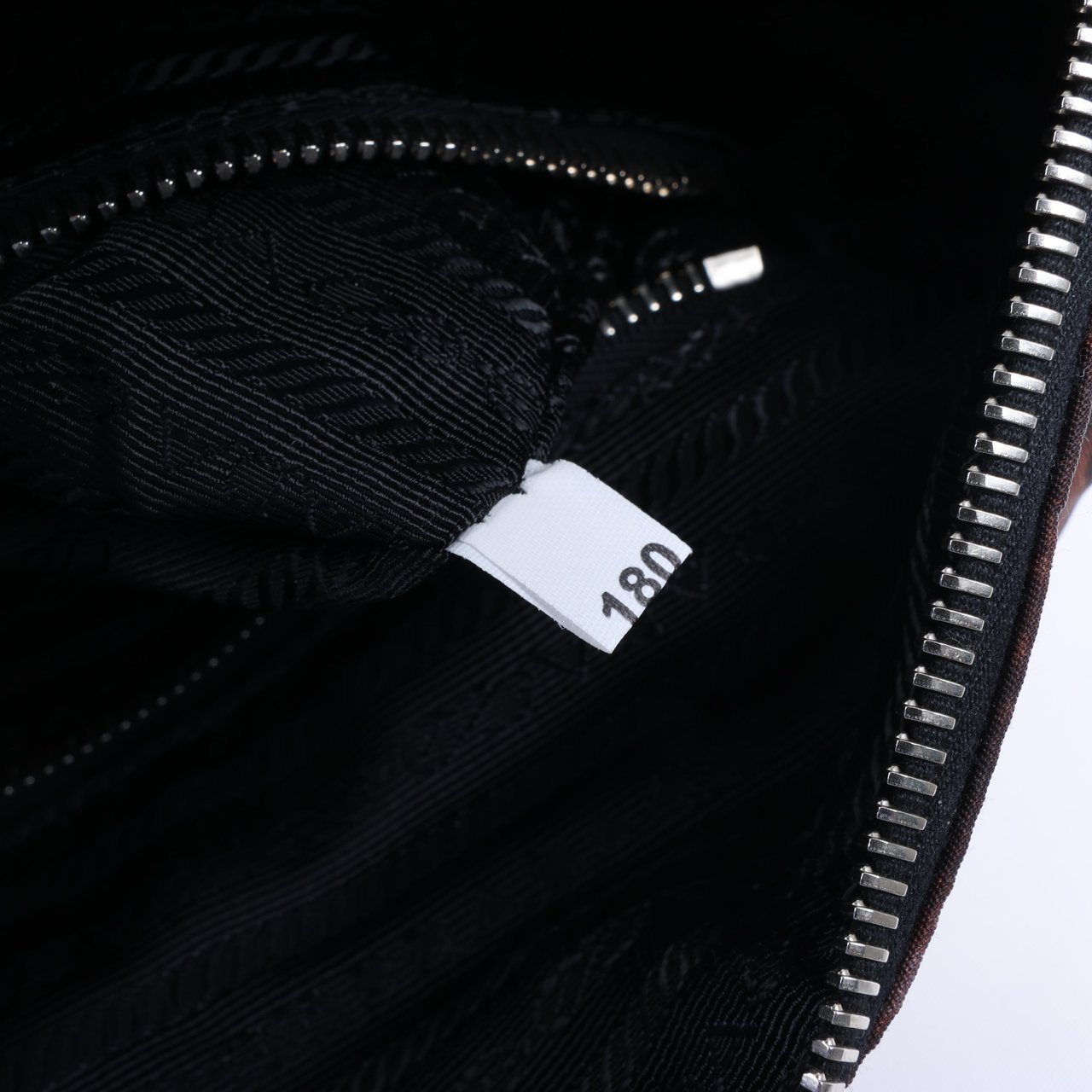 Prada Prada Tessuto Stampato Nylon & Leather 2Way Handag in Black x Purple BL0922 Divers