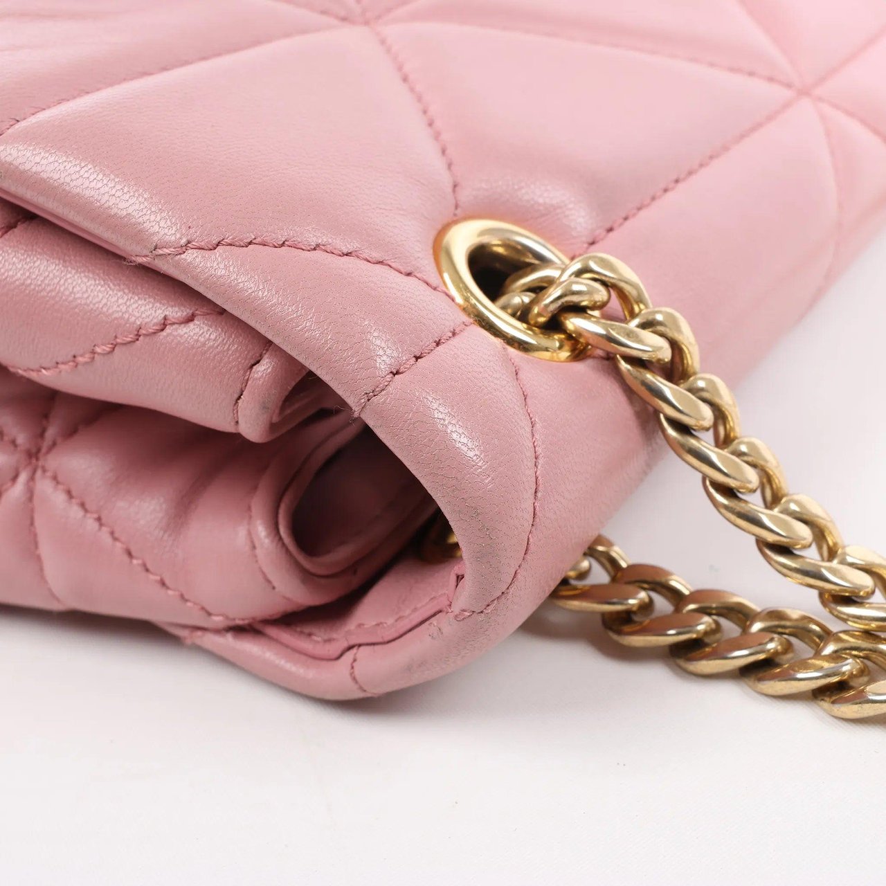 Prada Prada Spectrum Small Leather Chain Shoulder Bag in Pink Roze