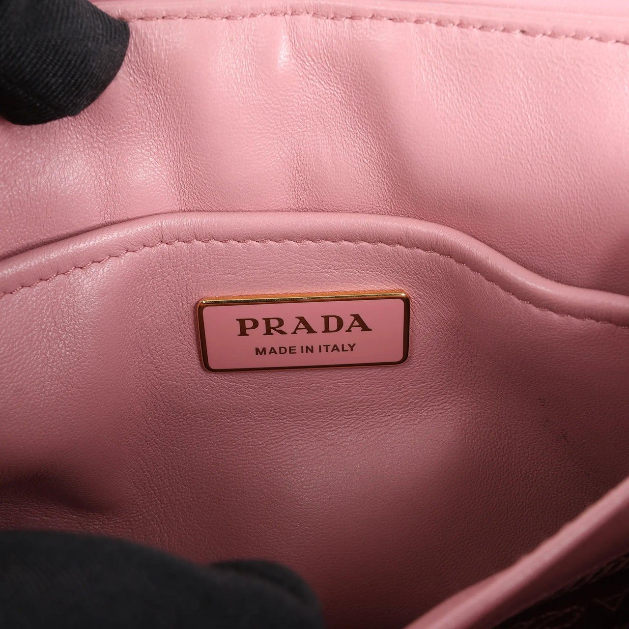 Prada Prada Spectrum Small Leather Chain Shoulder Bag in Pink Roze