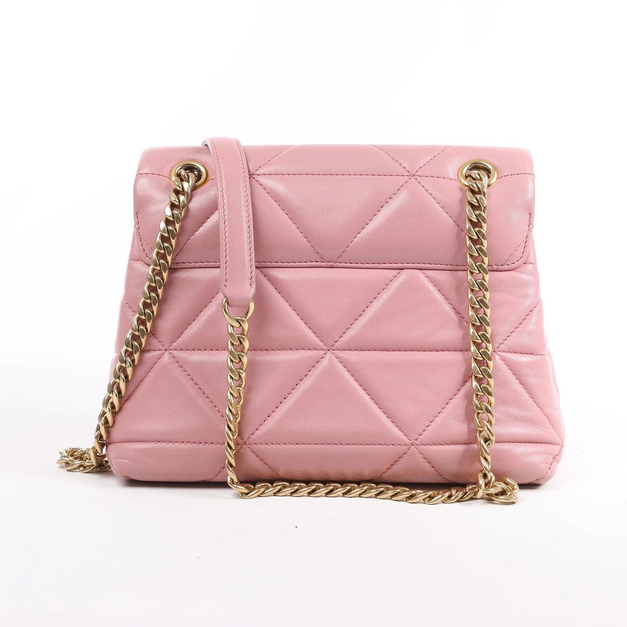 Prada Prada Spectrum Small Leather Chain Shoulder Bag in Pink Roze