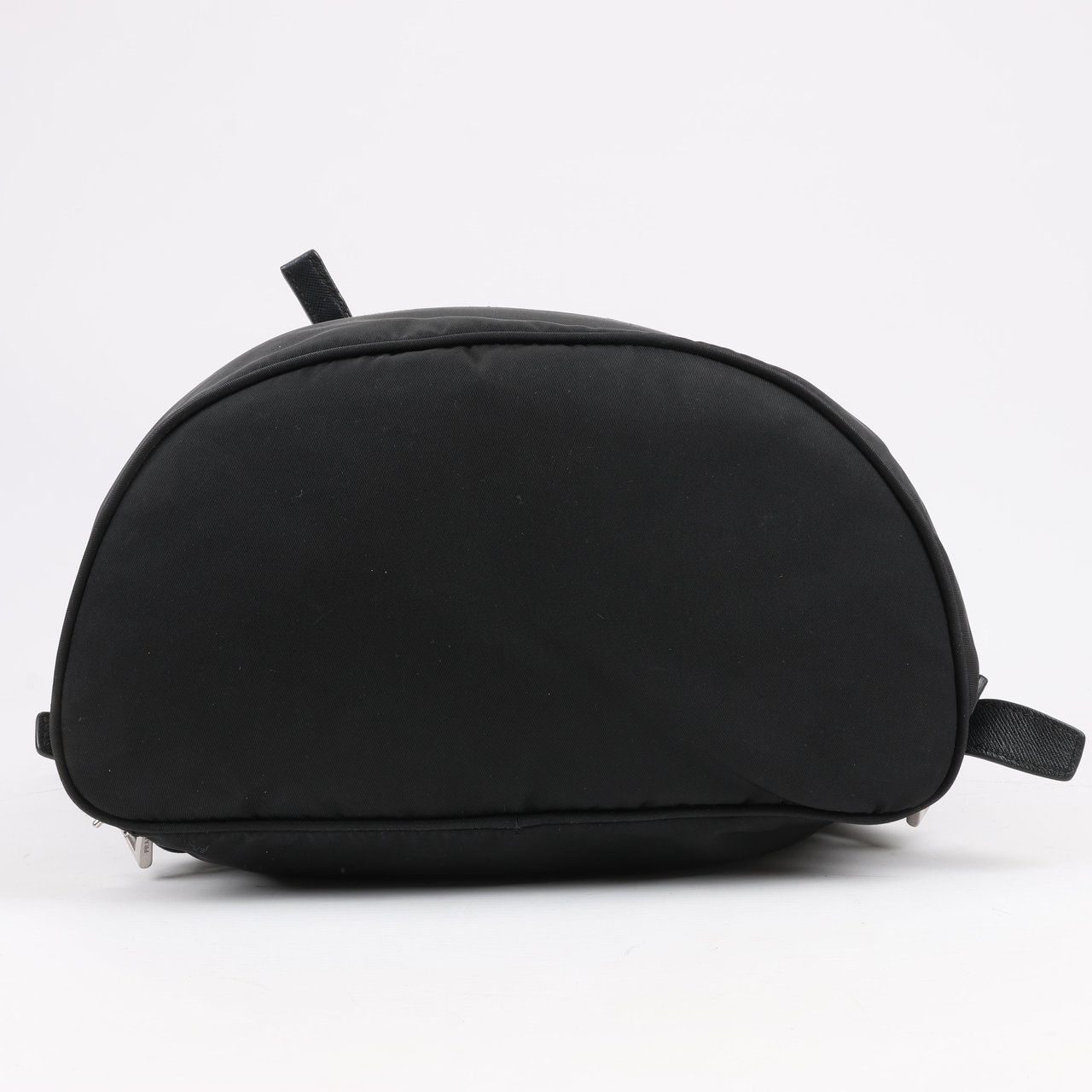 Prada Prada Tessuto Fabric x Leather Backpack in Black Zwart