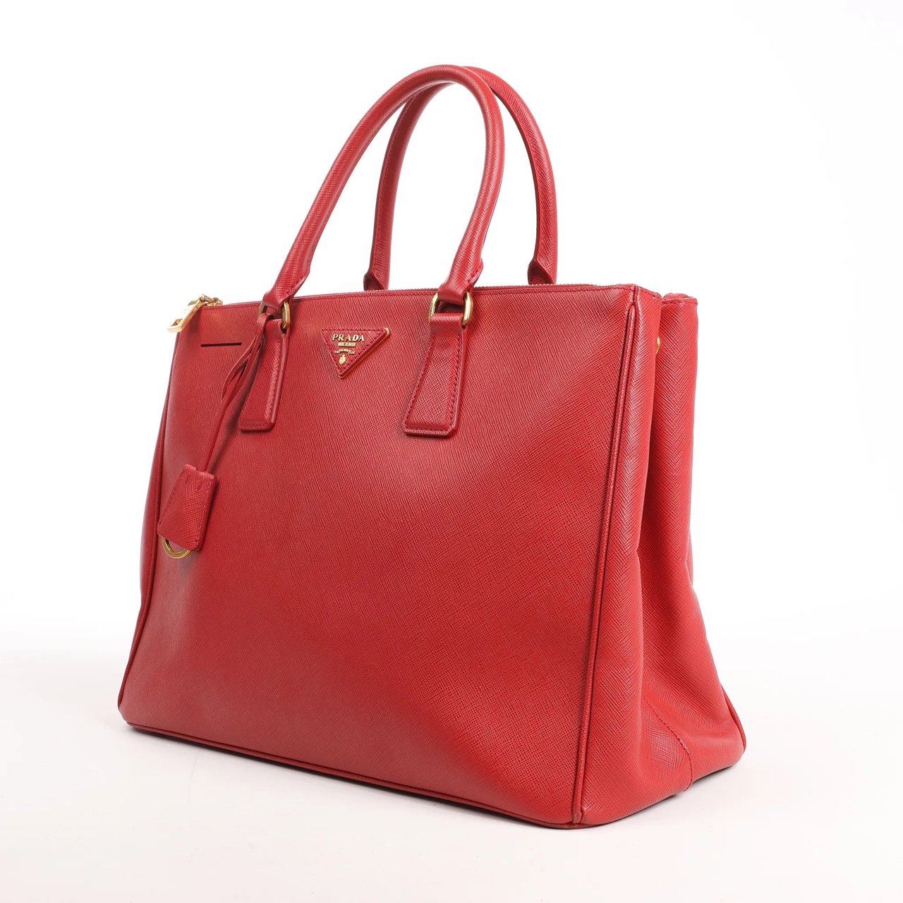 Prada Prada Galleria Saffiano Lux Leather 2Way Handbag in Red Rood